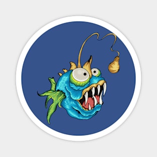 Angler fish hungry Magnet